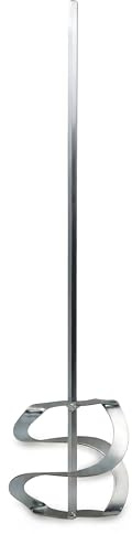 DEWEPRO Wendelrührer 600 x 150 mm - verzinkter Mörtelrührer in Spiralform - 10 mm 6-Kant-Aufnahme - Rührquirl für Mörtel, Kleber und zähflüssige Materialien