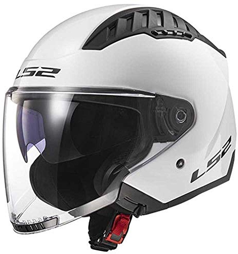 LS2, Jet-Motorradhelm Copter SOLID White, XL