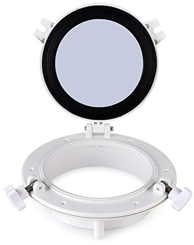 Ventana Portilla Redonda 215 Mm Vidrio Templado Para Barcos Y Caravanas Accesorios Acero Inoxidable 316 Instalación Click In Sellado Hermético Resistente A