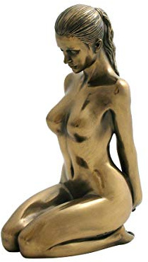 SIGRIS Decor and Go Damen-Figuren aus Bronze im klassischen Stil, Hauptmaterial Kunstharz DG22273