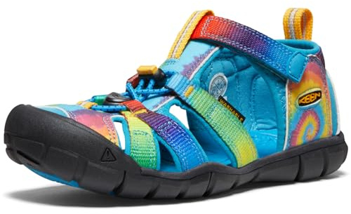 KEEN Seacamp 2 Cnx Sandaler Unisex – Barn, Levande blå original batikfärg, 39 EU