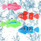 Robofish Set*4 Pcs, XiXiRan Fisch Badewanne Spielzeug Elektrisch, Robo Fisch Badewanne, Robo Fish Spielset, Schwimmroboter Fisch, Wasserspielzeug Badewanne, Clownfisch, Badewanne Spielzeug für Kinder