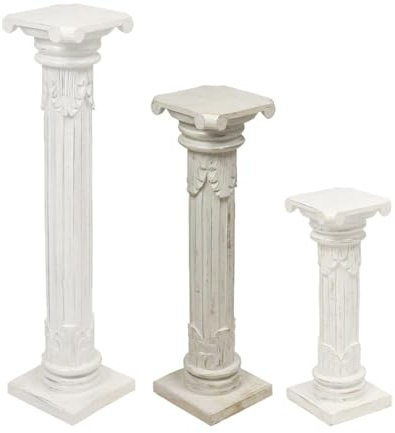 Oriental Galerie Säule Antike Blumensäule Dekosäule Ständer Sockel Podest Blumenständer Holz in vielen verschiedenen Designs