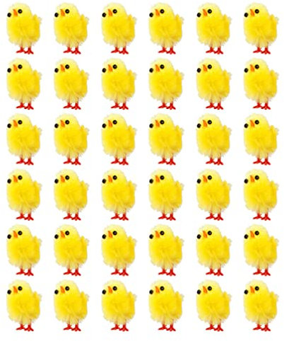 BESPORTBLE 36pezzi Figurine Di Pulcino Plastica Decorazioni Di Pollo Per Casa E Giardino Modelli Di Pollame Per Abbellire Ambienti Interni Ed Esterni