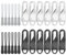24Stück Reisverschluss-zipper ersatz,Zipper für reißverschluss Abnehmbares Metall Zipper Pull Mit Nylon-Lanyard,Reissverschluss Zipper für Koffer,Rucksack,Stiefel,Jacken universal metallreißverschluss