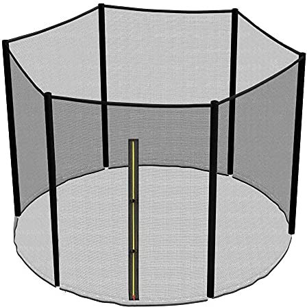 Trampolin Ersatznetz Ø120/140/150/183/244/306/366/396/427/488cm, UV-beständig Starkes Netz, mit Doppelköpfige Reißverschlüsse, für Draussen Kreisförmig Garten Trampolin, Netz Nur ( Color : Purple , Si