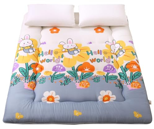 LXBche Japanische Futon Matratze,Japanische Futon Bodenmatratze,Tatami Matte, aufrollbare Matratze,Klappbett,tragbare Camping Matratze, rutschfeste Bodenliege,Schlafsofa (Color : Z, Size : 1.2 * 2.0M
