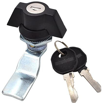 Schloss, Anhänger-Paddelschloss, Wohnwagen-Türschloss, 2 Stück Tür, Briefkasten, Schublade, Schrank, Spind, Nockenschloss, T-Kunststoffgriff, Schranksicherheit, Möbelschlösser mit Schlüsseln, Hardware