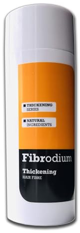 Fibrodium Hair Building Fibers, Premium Quality Fibre Hair Powder Hair Fibres - Hair Loss Concealer for Men and Women - Bald Spots & Thinning Hair (Black)