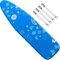 EcoNour Ironing Board Covers 125 x 45 cm Extra Thick 7mm Padding, 100% Cotton Top Covers Easy-Fit for Protecting Ironing Board Cover Complete Set with 4 Strings and Scorch Resistant Padding - Large