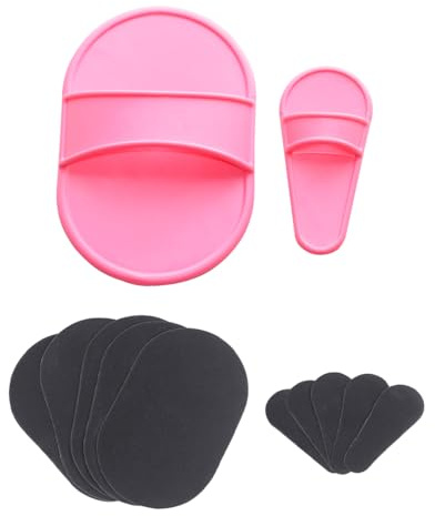 Ieron 12x Set di Cuscinetti esfolianti per la rimozione dei peli, per Gambe Lisce, per la rimozione della Pelle del Viso e del Braccio