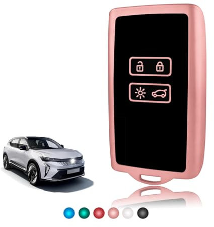 TOOMUME Schlüsselhülle TPU Glänzend, Autoschlüssel Hülle Schlüsselcover Passt für Renault Scenic 4 Megane 4 Clio 5 Espace 5 Kadjar Captur Arkana Austral Zoe Dacia Duster Sandero Stepway