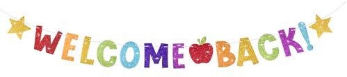 DAJISI Willkommensbanner, Willkommen Zuhause, Herzlich Welcome Back Girlande Papier Willkommen Zurück Schön Dass Du Wieder Da Bist Liebevoll Welcome Back Girlande
