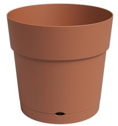 Artevasi Capri Large réserve d'eau Pot en Plastique Couleur Terre Cuite 30 cm 40 cm
