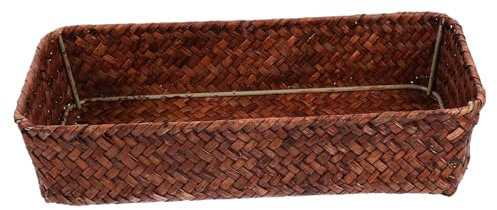 LALADEFIEE Geflochtener Besteckkorb Aus Seegras Robuster Tisch-aufbewahrungskorb Für Messer Gabeln Essstäbchen Und Gewürze Platzsparender Küchenschrank Organizer Dekoratives Naturmaterial