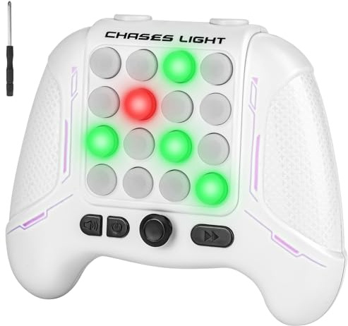 Ainiv Quick Push Bubble Game, Light Up Pop Game Fidget Toys, Quick Press Spiel Fidget Toys für Kinder Erwachsene, Pop Game Elektronisches Spiel Antistress Spielzeug Geschenke für Kids