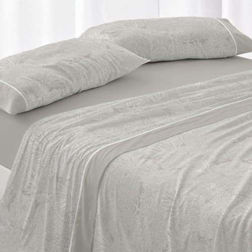 Burrito Blanco | Juego de sábanas | Cama de 200cm. (+Medidas Disponibles) | Diseño 045 | Color Laurel (200x200cm.)