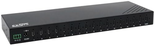 Exsys EX-12276hms 16-Port Usb 3.2 Gen 2 Metall Hub, Mit 16x C-Anschl?sse (eX-12276hms)