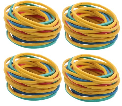 Hemobllo 60 piezas Bandas Elásticas de Colores para Geoboards Gomas Elásticas Pequeñas para Oficina y Hogar y Manualidades Anillos de Goma Flexibles y Resistentes