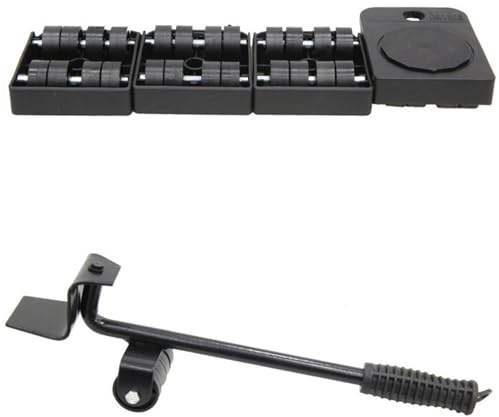 Herramienta ergonómica de movimiento de carga pesada con rueda base para reubicación de muebles, mango ergonómico, herramienta de movimiento