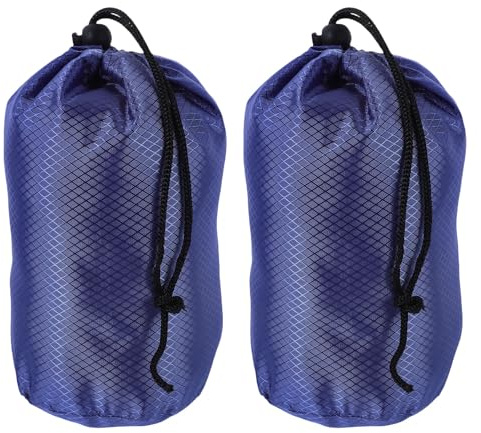 Alipis 2 Bolsas de Almacenamiento con cordón, Organizador de Ropa, Impermeable, para Viajes, Camping, Chaquetas de Plumas y Ropa.