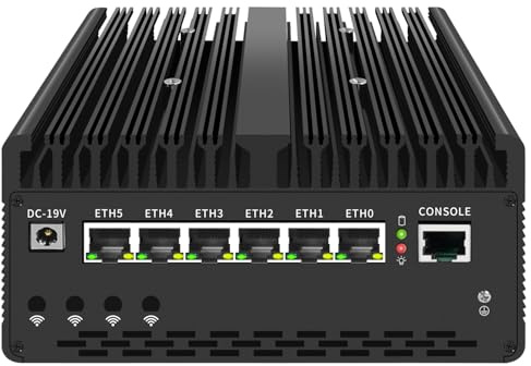 UDPTCP Fanless Mini PC U9-185H with 2*DDR5/2*M.2 Nvme,Desktop Computer 6*i226 2.5G LAN,SIM_5G Slot,4K Triple Display,WiFi,Micro Router Appliance, AES-NI, OPNsense,NO RAM NO SSD (NO RAM NO SSD)