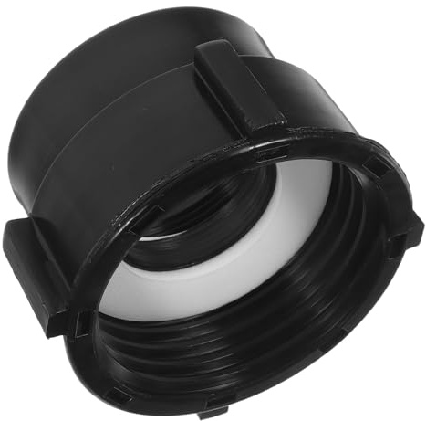 MAGICLULU Adaptador IBC para Contenedor de Agua, Rosca Gruesa de 75 MM a Rosca de 2 Pulgadas, Plástico, Sellado para Mangueras y Tubos