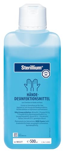 Sterillium Hände-Desinfektionsmittel mit Hautverträglichkeit, 20 x 500 ml