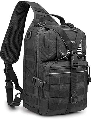 G4Free Tactical Sling Rucksack Groß Militär Schultertasche Umhängetasche für Outdoor Sport Camping Wandern