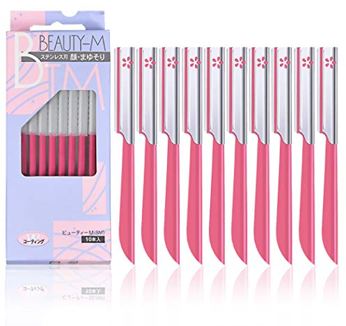 GothicBride Rifinitore Per Sopracciglia, Rifinitore Per Sopracciglia da Donna, Rasoio Esfoliante, Usato Per Tagliare le Sopracciglia e Rimuovere i Peli Del Viso e Del Corpo. (10 Pezzi)