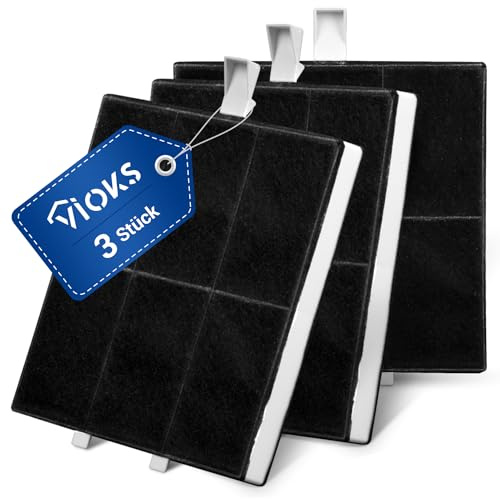 VIOKS 3x Aktivkohlefilter Dunstabzugshaube Ersatz für Balay 00360732