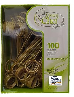 Generico 100 Spieße Igel 12 cm Bambus biologisch abbaubar Zahnstocher Aperitif Snack