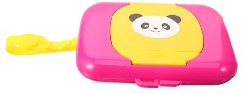 LIFKOME Feuchttuchspender Tragbarer Wischbehälter Mit Panda-muster Praktische Aufbewahrungsbox Für Unterwegs Für Kinderwagen Und Babybett Mit Einfachem Deckel Und Ausreichendem Stauraum