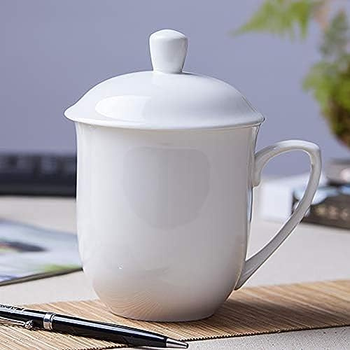 Tasse à thé en Porcelaine de Chine Tasse à café pour la Cuisine à Domicile Bureau-Tasse en Porcelaine de Style Chinois Fin avec Couvercle, pour la Maison, Les Restaurants, avec boîte-Cadeau,