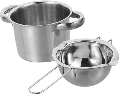COLLBATH Chocolate Melting Pot Set 600ml Double Boiler Pot for Melting Chocolate and Cheese Stainless Steel for Cooking
