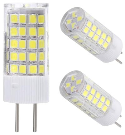 LEDLOCLB Lampadina LED 3PC Dimmerabile GY6.35 AC220V 110V 6w 9w 10w Piccola Mini Luce Di Mais In Ceramica 102 Led Sostituisce La Lampadina Alogena Da 100w,Bianco 220V,6W -64 LED 3Pz