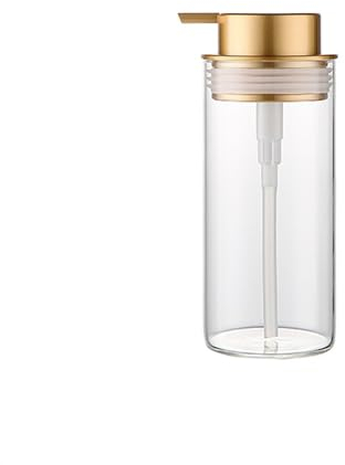 Seifenspender Klarglas-Seifenspender mit goldener Kunststoffpumpe, nachfüllbarer Badezimmer-Seifenspender for Handseife, Spülmittel, Flüssigseifen und Küche Spender mit Lotionspumpe ( Size : L )