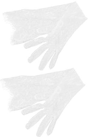 COSMEVIVI 1paar Hochzeits-handschuhe Spitze Und Tüll Lange Damen-handschuhe Für Brautmode Und Fotografie Für Besondere Anlässe