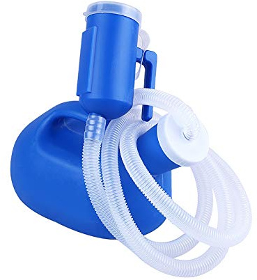Men Urinal Bottle, Urinflaschen for Männer, tragbar, mit 1,3 m langem Schlauch, 2000 ml, for Zuhause, Camping, Auto, Reisen, bequemes und praktisches Urinal(1.3m)