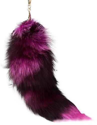 Duroecsain Fuchsschwanz-Rucksack-Anhänger, Fuchsschwanz-Schlüsselanhänger,Weicher Kostüm-Schlüsselanhänger für Damen - Fuchs Tierschwanz Kostüm Spielzeug Schlüsselanhänger Rucksack Charm für Tasche,