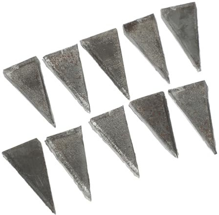 OSALADI 20Pcs Carbon Steel Wedge Set Hammer Wedges for Repair and Installation Reinforcement Nails Sturdy Metal for Home Use