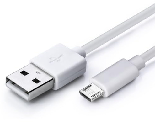 Status USB A to USB Micro Charge Cable, 1M Durable, 5w, High-Speed Data Sync, White, (Pack of 1), ATM1MPVCWL10