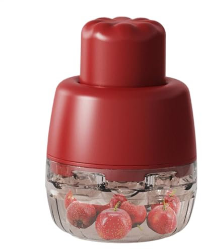 Snocciolatore per ciliegie, a 7 fori, rosso, per datteri e datteri multifunzione, snocciolatore efficiente per datteri, uva, biancospino e altri frutti, ideale per una rapida preparazione della frutta