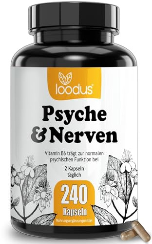 Johanniskraut-Kapseln hochdosiert mit GABA - 10000mg 10:1 Extrakt pro Tag | 240 Johanniskraut hochdosiert mit GABA & L-Tryptophan - pflanzlicher Stimmungsaufheller hochdosiert