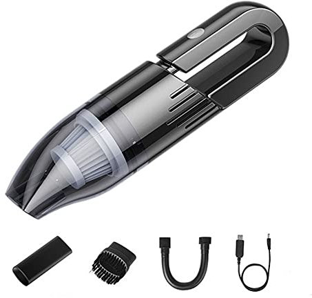 Versione migliorata dell'aspirapolvere Portatile Wireless per Auto, Mini aspirapolvere Portatile con aspirazione Potente, Senza Fili, Ricaricabile, ad Alta Potenza, per Auto, casa,