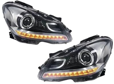 Fari anteriori for stile auto compatibili for Benz Classe C W204 2011-2014 LED C180 C200 C260 DRL indicatori di direzione dinamici luci anteriori proiettore allo xeno