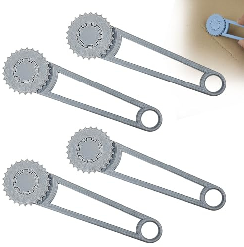 4 Pièces Coupe Carton, Perforatrices pour Carton, en PLA, Compactes et Portables, Adaptées Au Laminage, au Film, à la Mousse EVA et au Carton (16,5 x 4,9 cm)