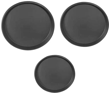 3- set pizzapanna – 25,72 cm pizzabakformar, non-stick-belagda pizzaplåt för ugnen | pizzacrisper av kolstål, perfekt för att baka kakor, kakor, koj