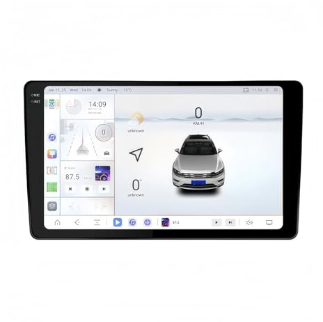Tablette de Voiture Autoradio Universel Android 13 avec GPS et DSP(4+64G,10.1)