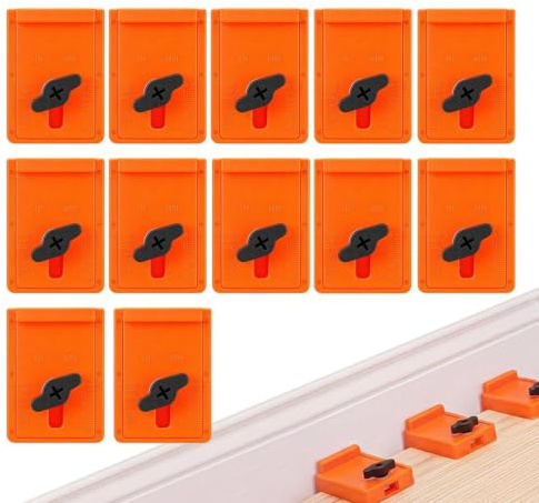 Distansbrickor för golvläggning 12 stycken med bred bas och återanvändbar | Trägolvavståndshållare Installationssats för hårdträ, undergolv, paneler, laminat, planka, plankor, kakelplat